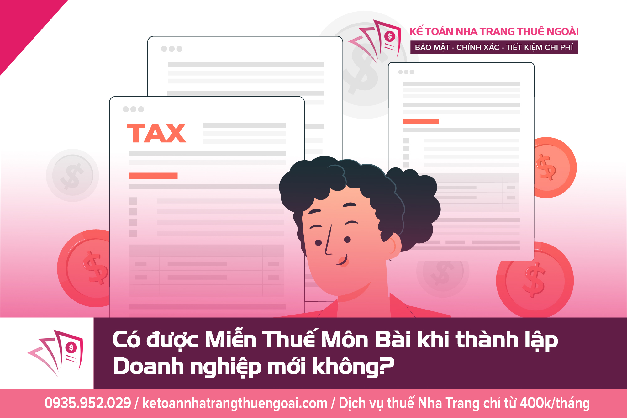 Có được Miễn Thuế Môn Bài khi thành lập Doanh nghiệp mới không?