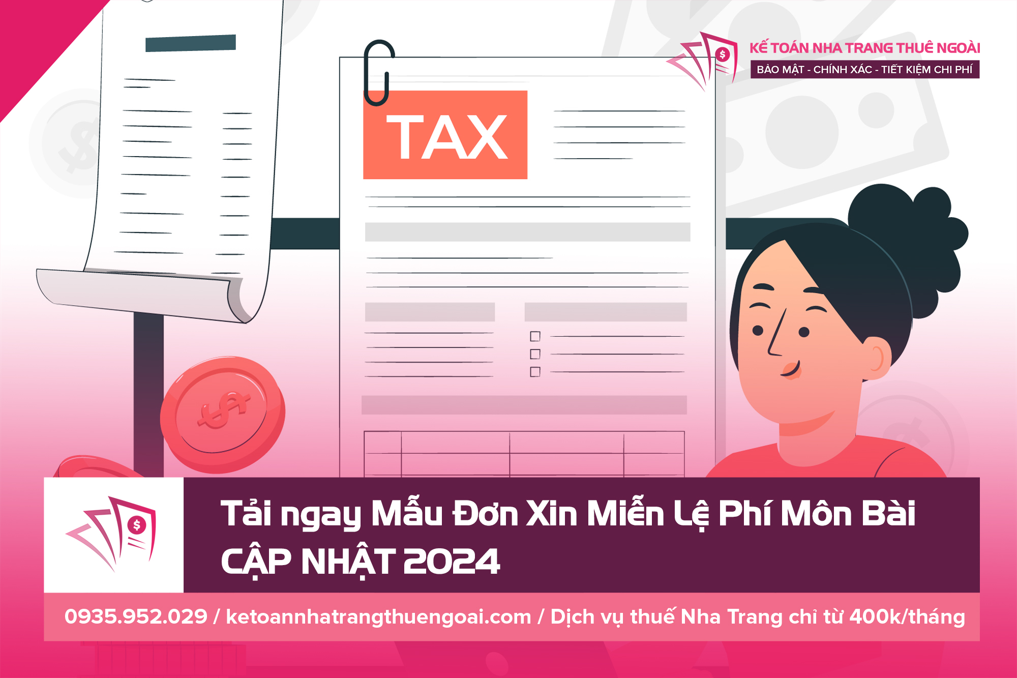 [Tải ngay] Mẫu Đơn Xin Miễn Lệ Phí Môn Bài [CẬP NHẬT 2024] | Kế Toán Nha Trang Thuê Ngoài