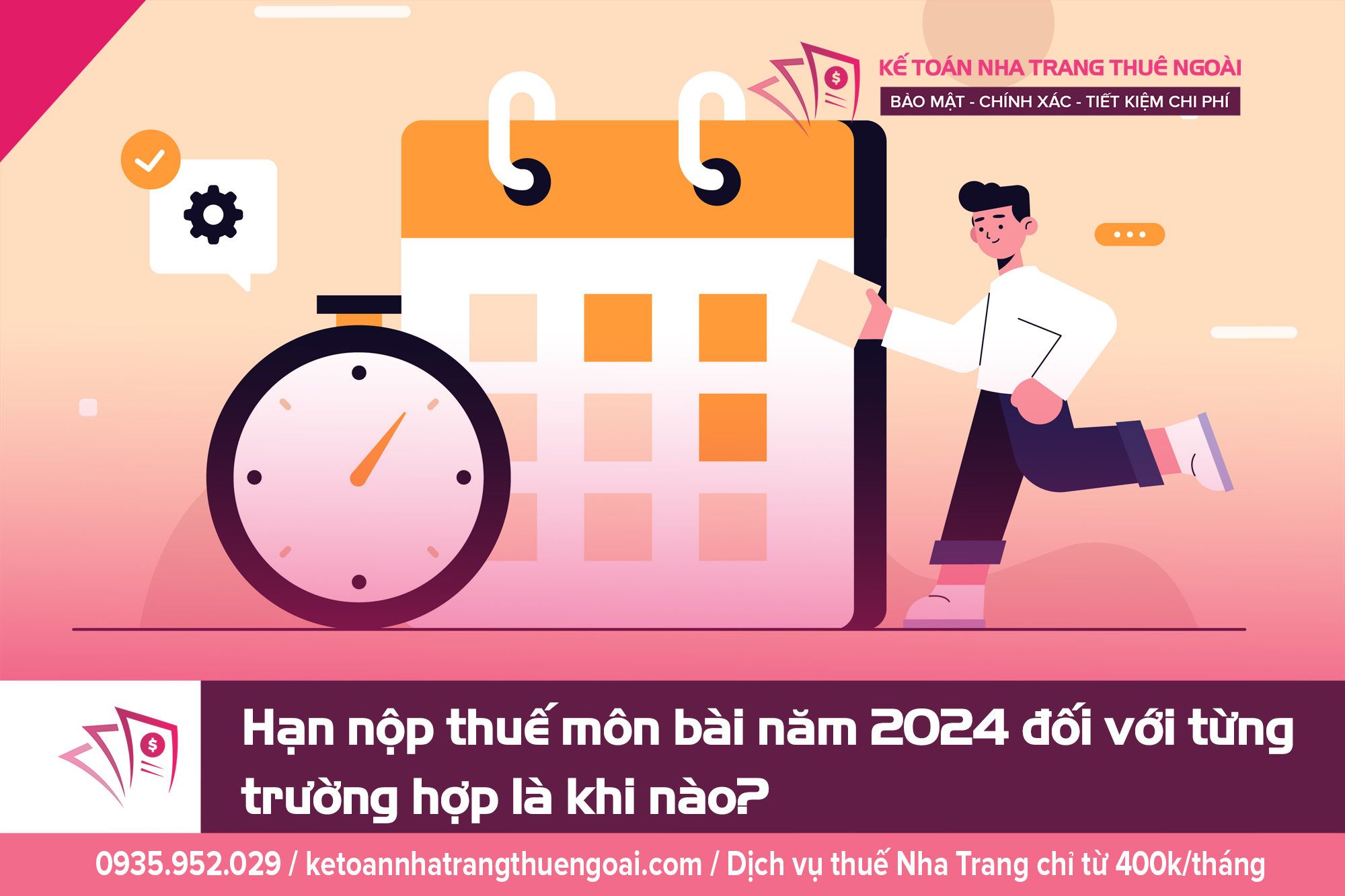 Hạn nộp thuế môn bài năm 2024 đối với từng trường hợp là khi nào?